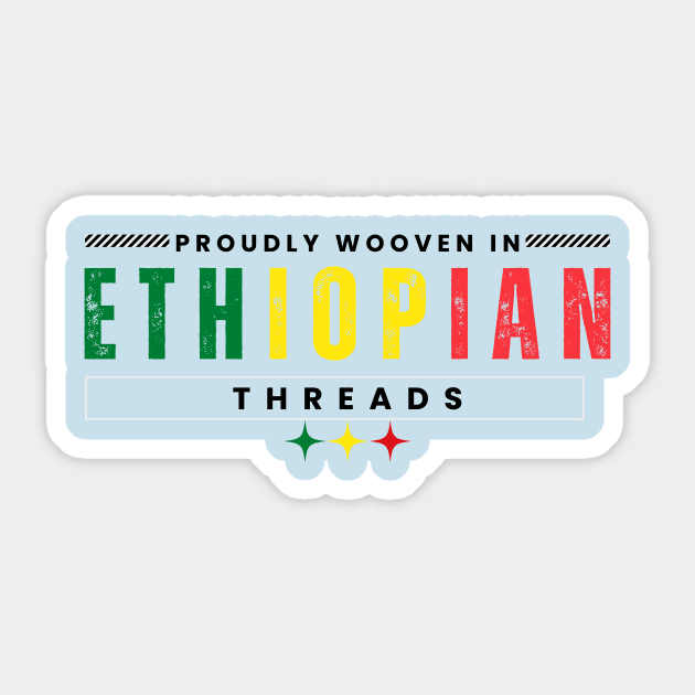 Proudly Ethiopian Sticker by Amharic Avenue